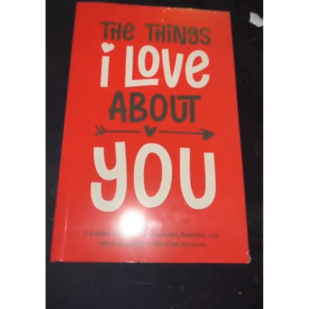 The Things I Love About You Fill-In-The-Blank Journal Red Gift Book Hardcover